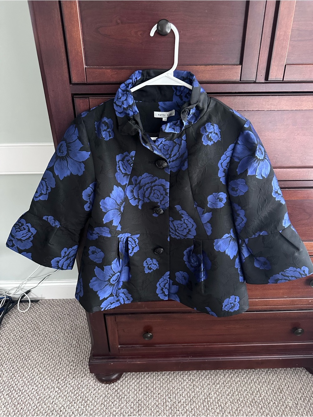 NWT Patty Kim Bella Jacket in Royal Rose size S